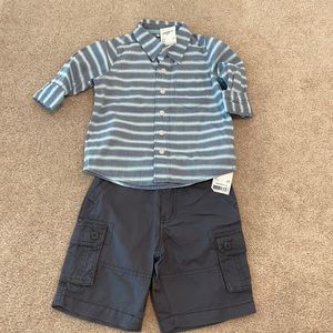 NWT OshKosh B’gosh Boys 2T shorts outfit